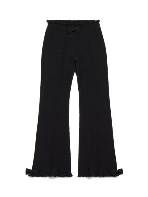 BALENCIAGA Women's Flared Capri Pants in Black