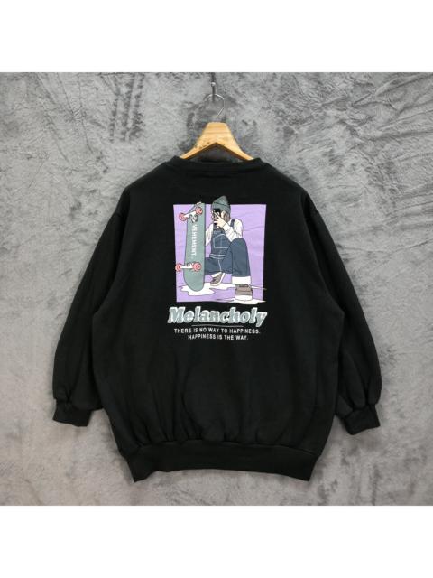 Other Designers Japanese Brand - VEHEMENT MELANCHOLY SKATER GRAPHIC SWEATSHIRTS #5049-22