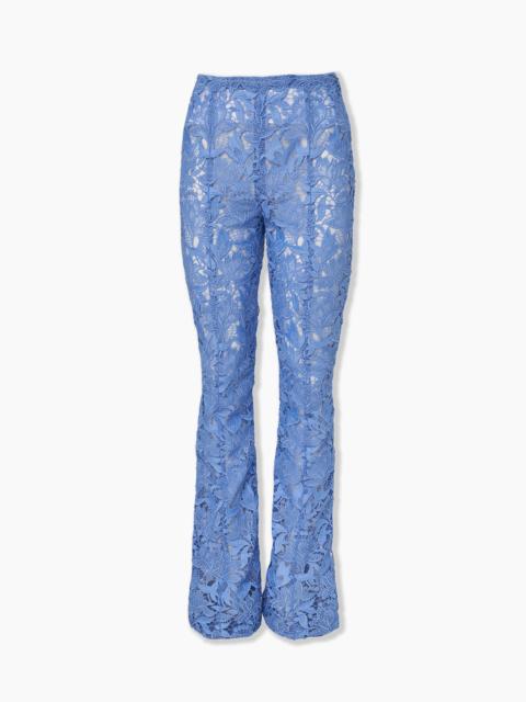 CAROLINA HERRERA Tulip-Embroidered Lace Bootcut Pants