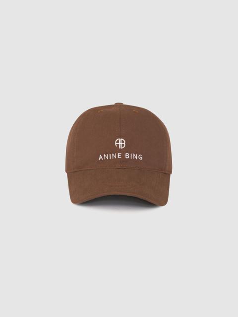 ANINE BING Jeremy Baseball Cap - Dark Camel