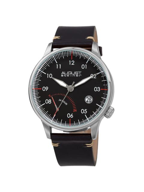 Other Designers August Steiner Quartz Black Dial Men's Watch AS8285SSB