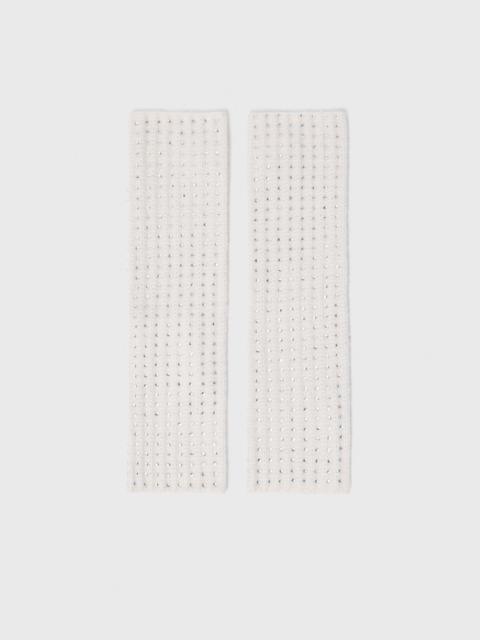 maje Wool and rhinestone mittens