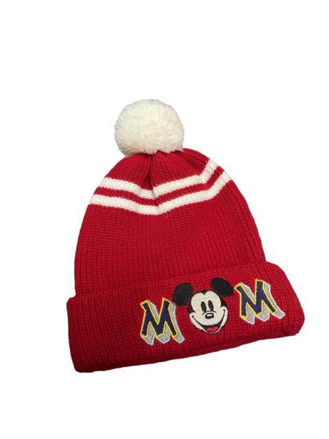 Other Designers Mickey Mouse - Vintage Mickey Mouse Beanie Hat Red Colour