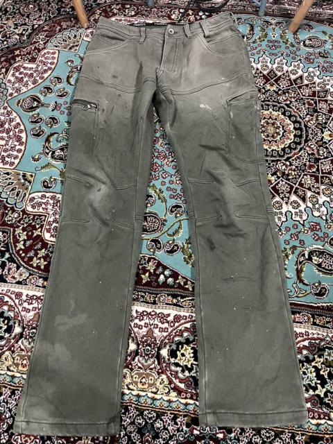 Other Designers Distressed Denim - Faded Stained Distressed Olive Green Field Core Tactical