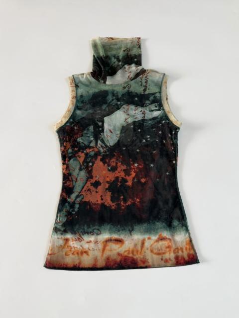 Jean Paul Gaultier Jean Paul Gaultier Vintage Mesh Portrait Sleeveless Top