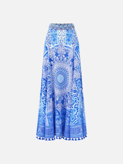 CAMILLA PANELLED FLARED LONG SKIRT
