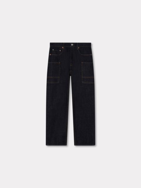 KENZO 'KENZO Winter Holidays' cargo monkey fit jeans in japanese denim