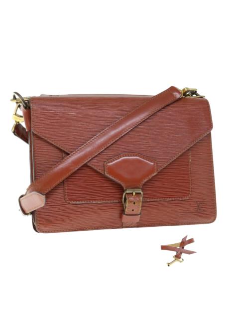 Louis Vuitton LOUIS VUITTON Epi Biface Hand Bag Brown M52323
