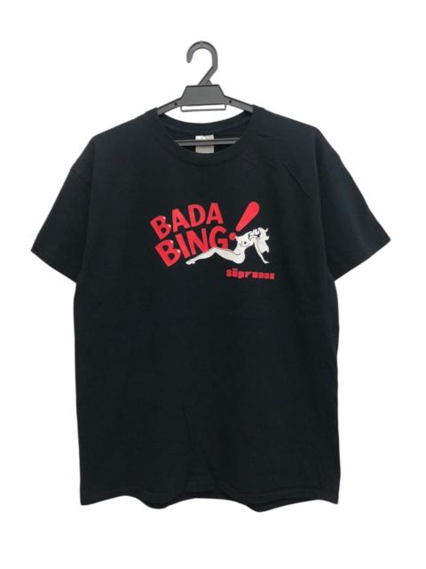 Other Designers Gildan - VINTAGE THE SOPRANOS BADA BING CLUB SATIN DOLLS MOVIE TEE