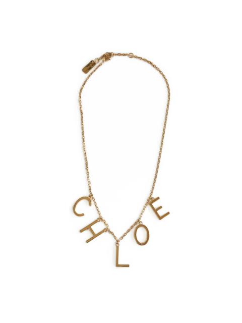 Chloé Gold Chloé Letters necklace