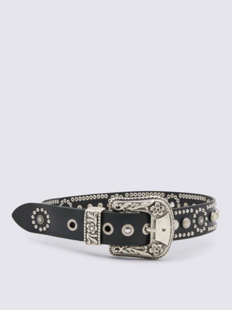 Golden Goose Golden Goose Black Leather Belt