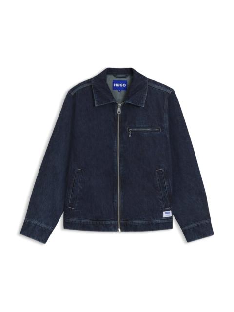HUGO REGULAR-FIT JACKET IN BLUE DENIM