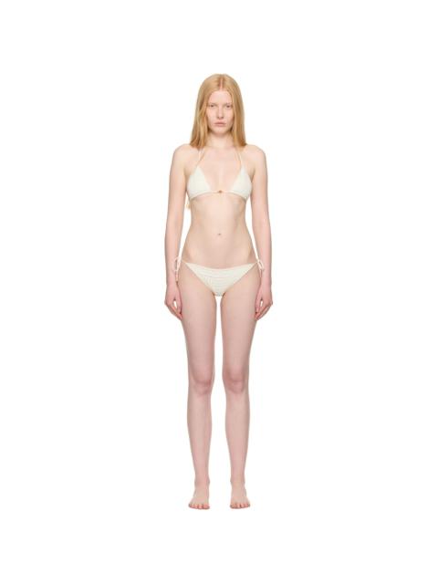 AMIRI Beige Crochet Bikini