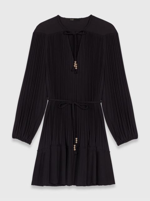 maje Mini pleated dress
