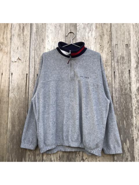 Other Designers Vintage - Vintage Tommy Hilfiger Half Zip Fleece Sweatshirt