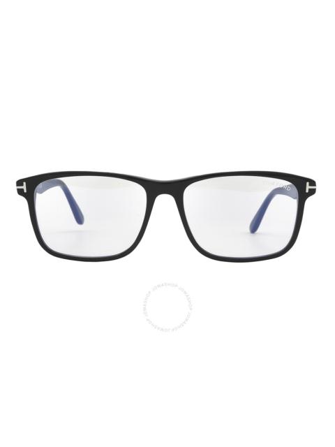 Tom Ford Blue Light Block Square Men's Eyeglasses FT5752-B 001 57