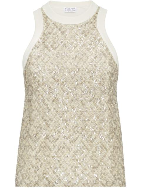 Brunello Cucinelli Women Embroidered Cotton Top
