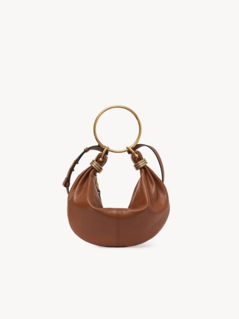 Chloé SMALL BRACELET HOBO BAG IN GRAINED LEATHER