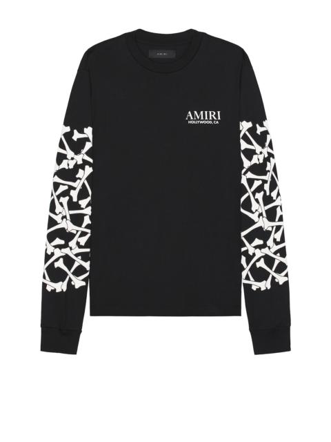 AMIRI Bones Stacked Long Sleeve Tee