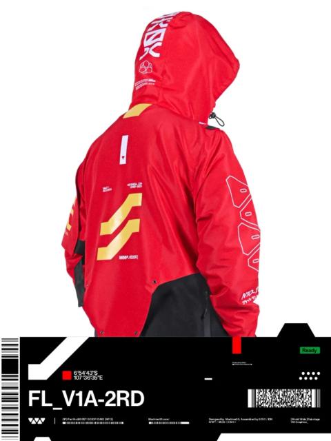 Other Designers MACHINE56™ M56®FL_V1A-2RD RED WINDBREAKER ./©202X_ ブラック・デス・ランナー