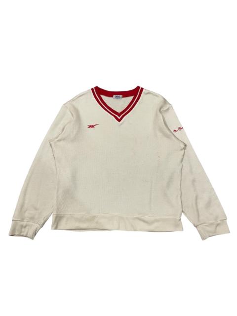 Asics Vintage 80s Asics Vneck Sweatshirt Warm Up Custom Made