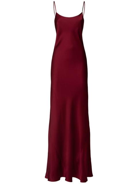 Cami satin crepe long dress