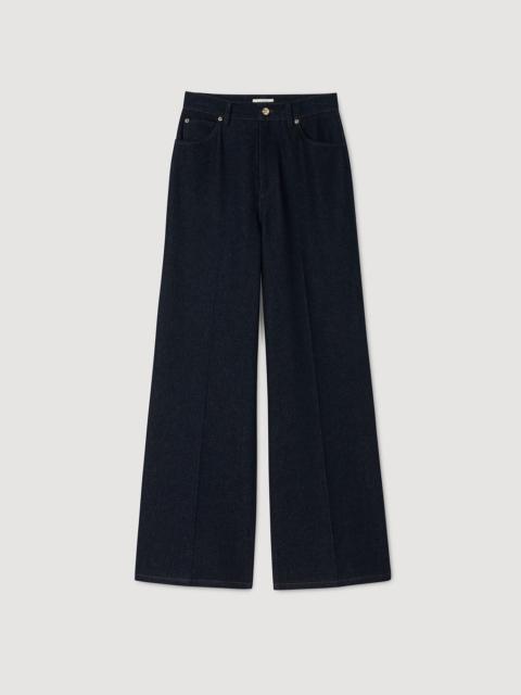 Sandro WIDE-LEG RAW JEANS