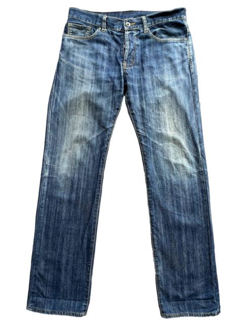 Other Designers Boycott Distressed Blue Denim Jeans Straight Cut 33x33