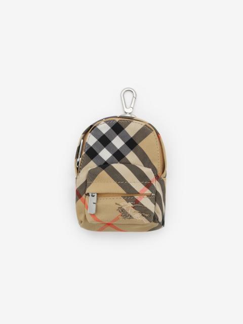 Burberry Check Backpack Charm