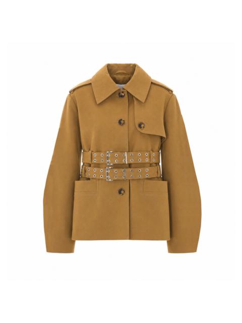 GANNI Ganni Women Trench Coat In Double Cotton