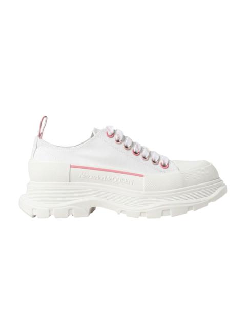 Alexander McQueen Wmns Tread Slick Lace Up 'White Soft Coral'