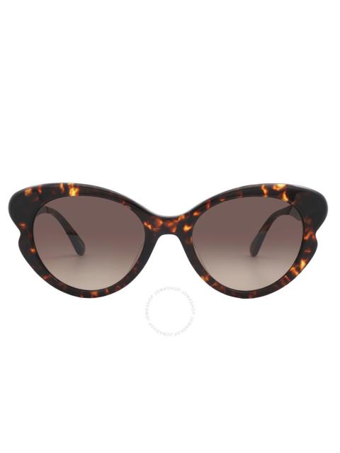 kate spade Kate Spade Brown Gradient Cat Eye Ladies Sunglasses ELINA/G/S 0086/HA 53