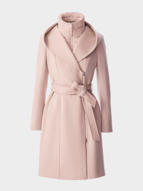 MACKAGE SHIA-SLB 2-in-1 double-face wool coat with removable bib