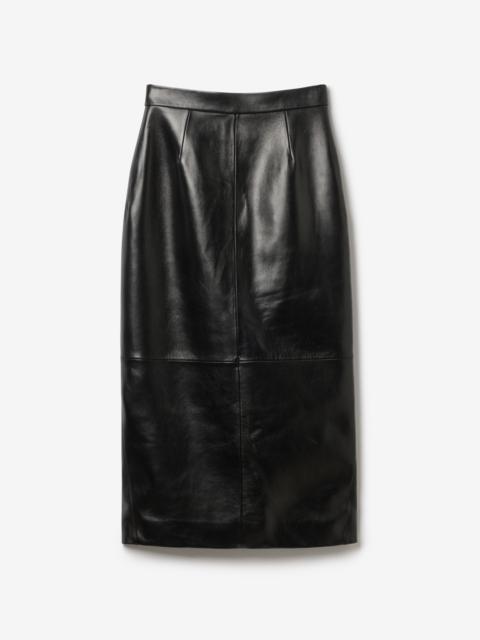 House of Dagmar Leather Midi skirt