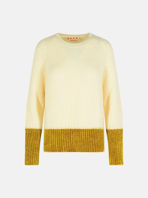 Marni IVORY VIRGIN WOOL SWEATER