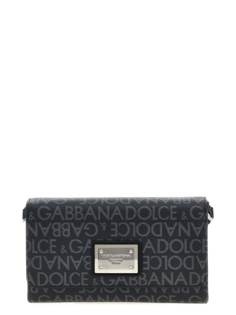 Dolce & Gabbana Dolce & Gabbana Men Coated Jacquard Crossbody Bag