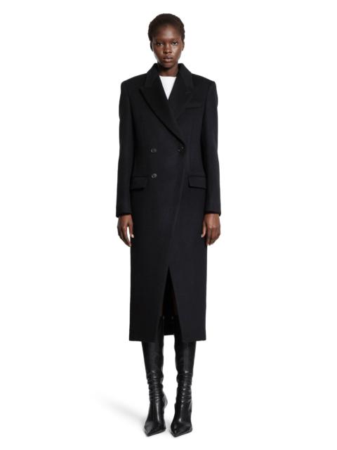Alexander McQueen Double-Breasted-Wool-Felt-Coat