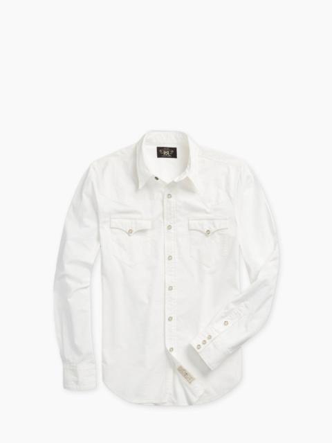 RRL by Ralph Lauren RRL BUFFALO WESTERN SHIRT POPLIN WHITE