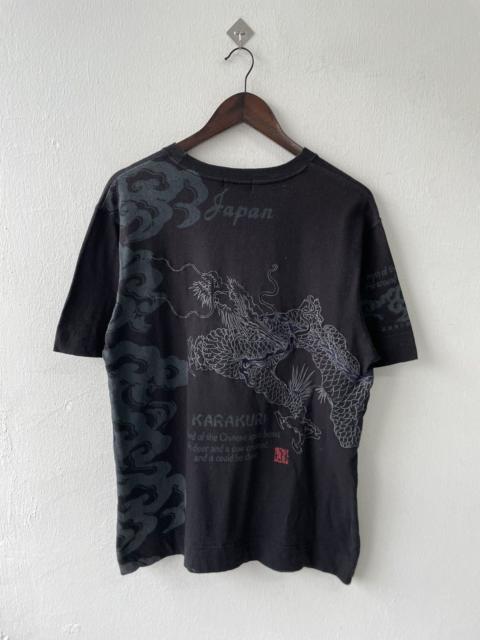 Other Designers Japanese Brand - Vintage Karakuri Tamashi Japan Dragon Embroidery Tshirt