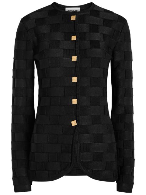 TOVE Tove Uma Checked Knit Cardigan