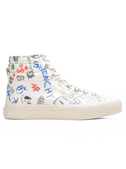 Givenchy GIVENCHY CITY HIGH TOP SNEAKER - MULTICOLORED