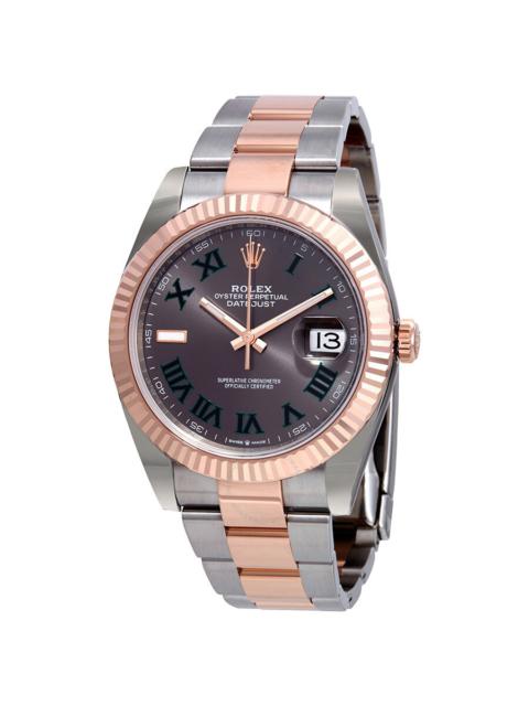 Rolex Datejust 41 Slate Dial Men's Steel and 18kt Everose Gold Oyster Watch 126331GYRO