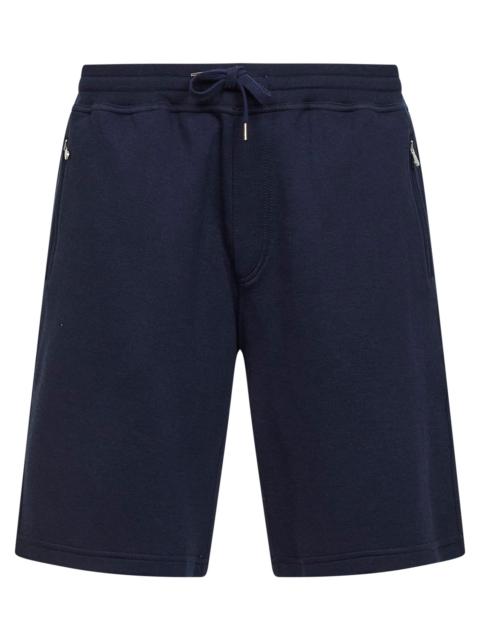 Brunello Cucinelli Brunello Cucinelli Men Cobalt Blue Double Fleece Bermuda Shorts