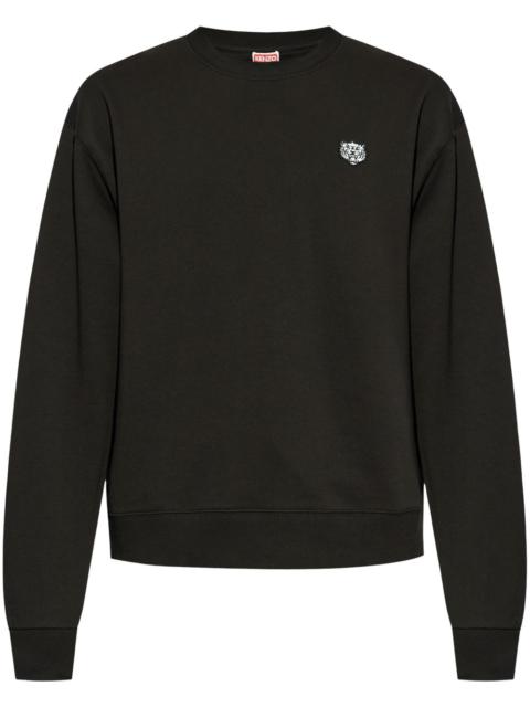 KENZO Cotton Sweatshirt With Logo Patch