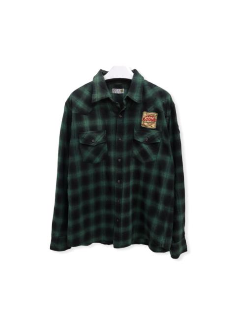 Other Designers Japanese Brand - Japanese Brand Vache Plaid tartan Flannel Shirt 👕