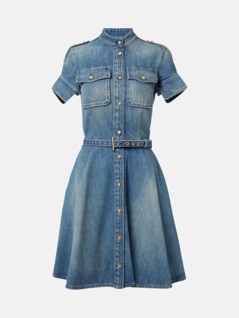 Alexander McQueen Uniform denim minidress