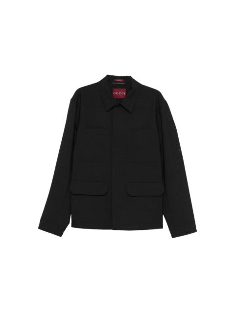 GUCCI Gucci Grey Jackets - Shirt Jackets Men