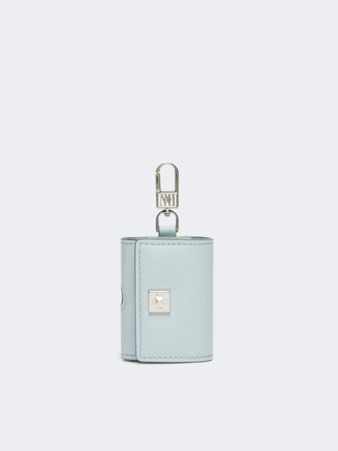 Max Mara Leather earphone pouch - SKY BLUE