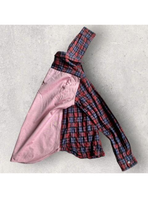 Comme Des Garçons CDGH Front Red Plaid Shirt