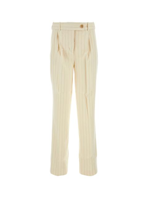 Zimmermann Embroidered wool blend Luminosity wide-leg pant